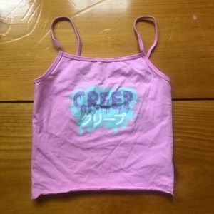 Dolls kill pink tank top